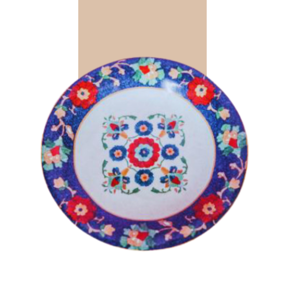  Ceramic Plate - Blue Marocco